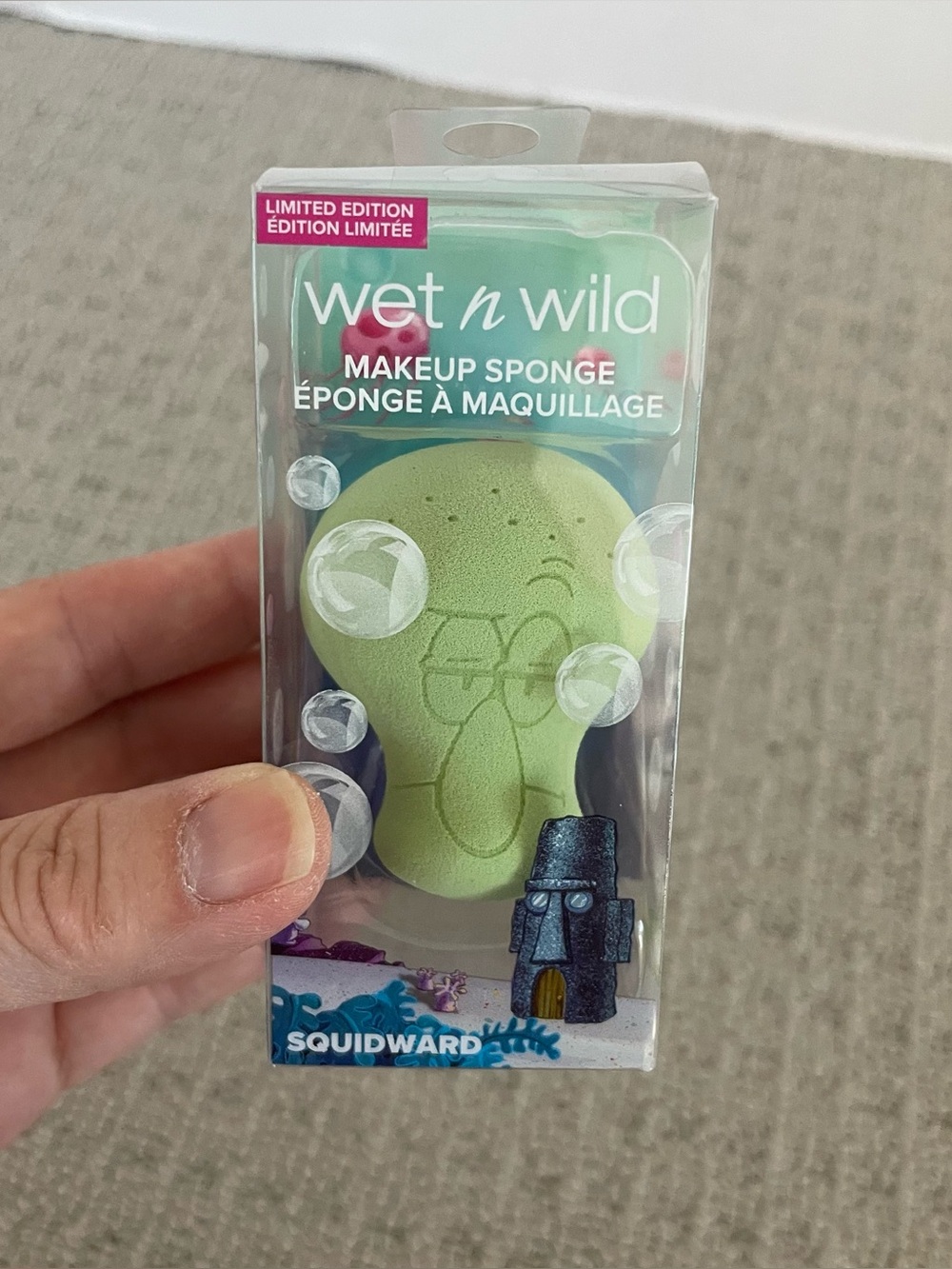 NIB wet n wild squidward sponge